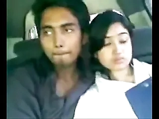 Indian Boy kissing Girlfriend alongside car    xxxbd25.sextgem.com